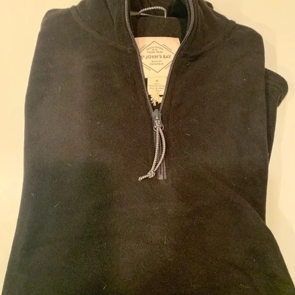 Men’s Half Zip pullover All Black - Picture 3 of 7